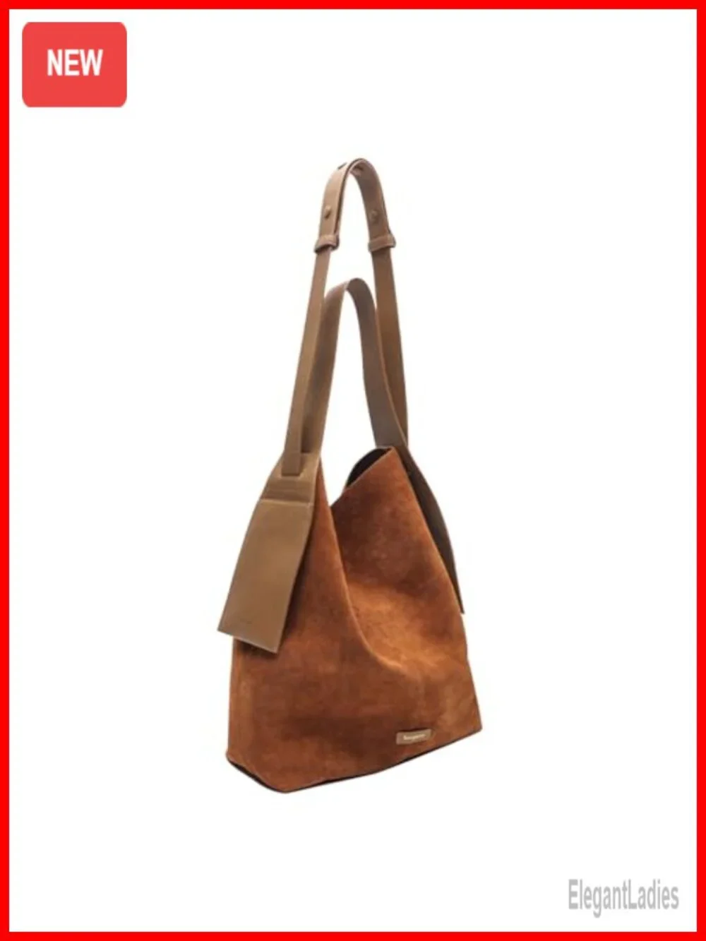 Large Suede Hobo Bag with Top Handle Adjustable Crossbody Strap